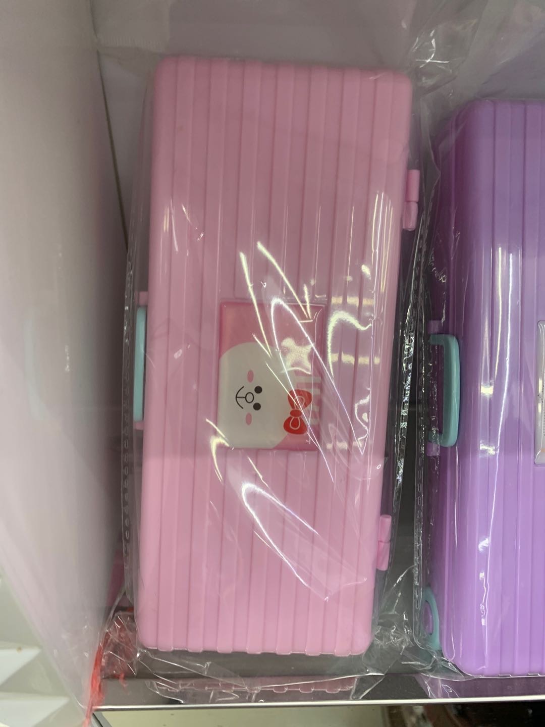 女学生文具盒笔盒卡通兔子图案女帆布简约结实创意笔袋女文具袋