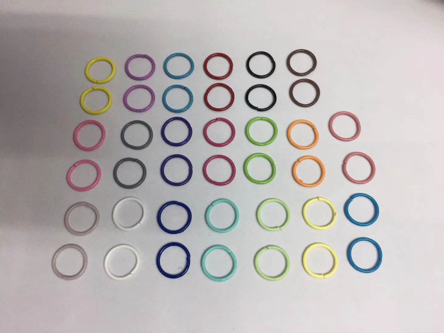 Colored 1.0x10 iron ring for jewelry accessories Specification image