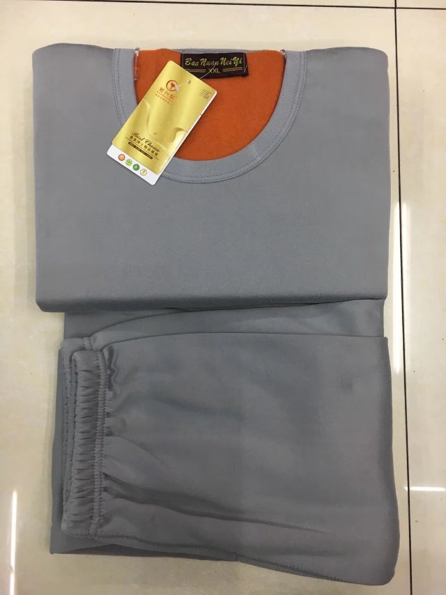 New Men's Cotton Base Thermal Underwear Fashion Set Specification drawing