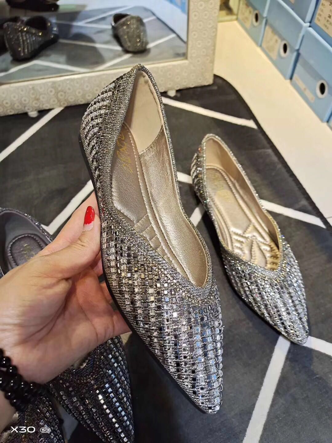 Super Comfortable Diamond Fashion Women's Shoes Specification drawing