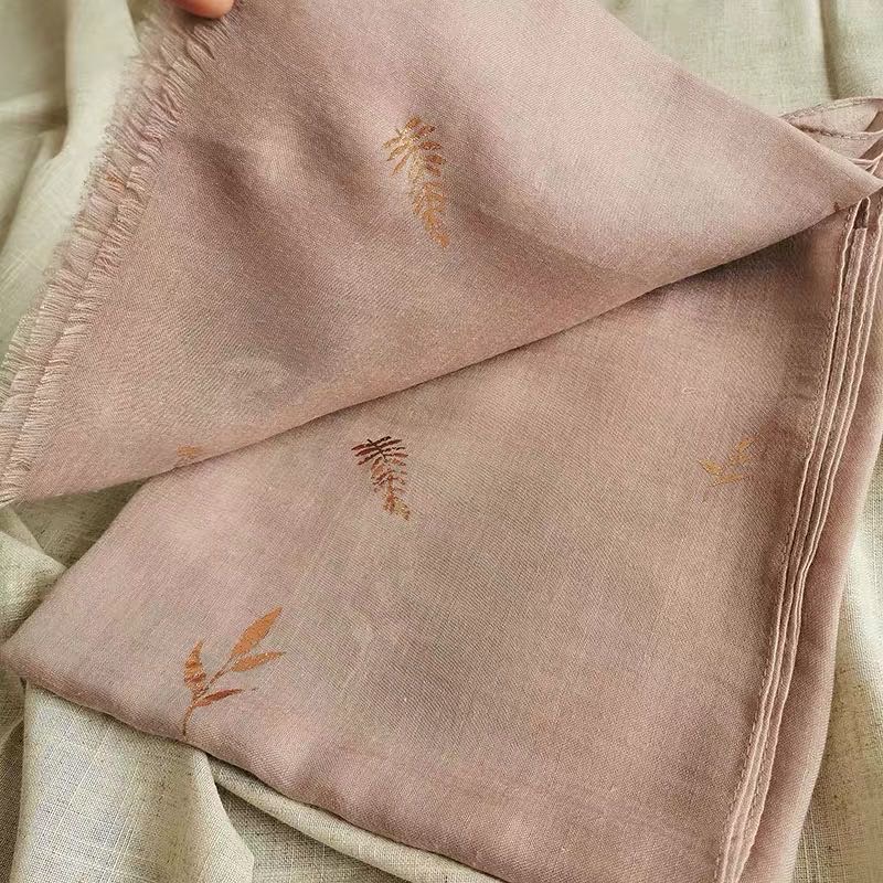 Pink Long Super Scarf With Lady Fashion Scarf details Picture