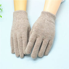 手套冬季保暖 触摸屏手套 地摊针织手套低价批发2元超市供应