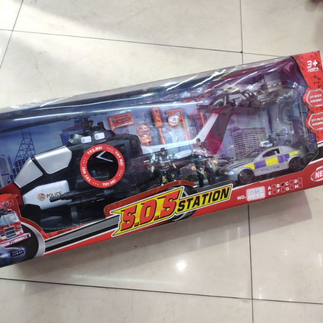 Environmentally friendly materials, plastic, electric police cars, motorcycles, helicopters, sets, children's toys Specification image