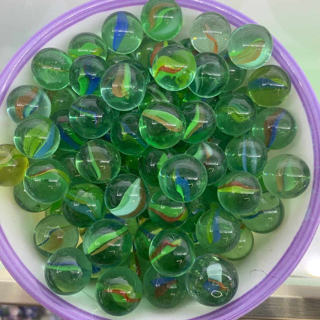 25mm玻璃球弹珠机弹珠专用儿童游戏玻璃珠