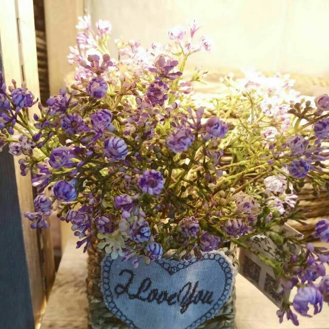 Qingling Craft straw weaving small basket flower POTS home decoration ornaments Specification image