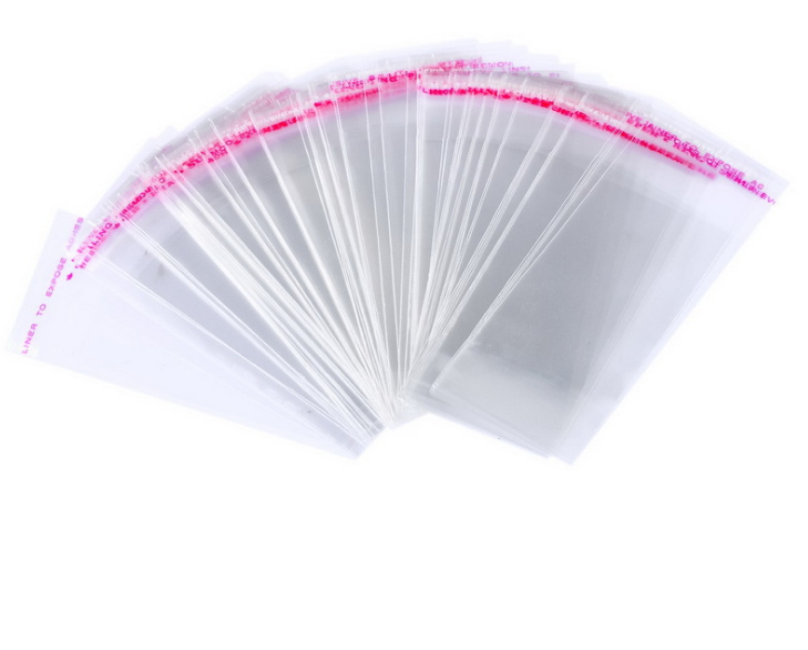 热销不干胶塑料opp透明自粘袋包装袋小饰品玩具工艺品加厚塑料袋4cm x10cm