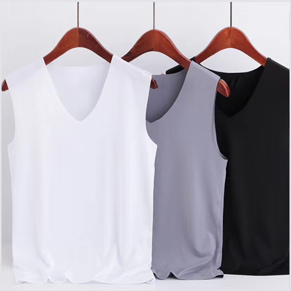 Spring And Autumn Men's Seamless Vest Breathable And Comfortable Vest details Picture