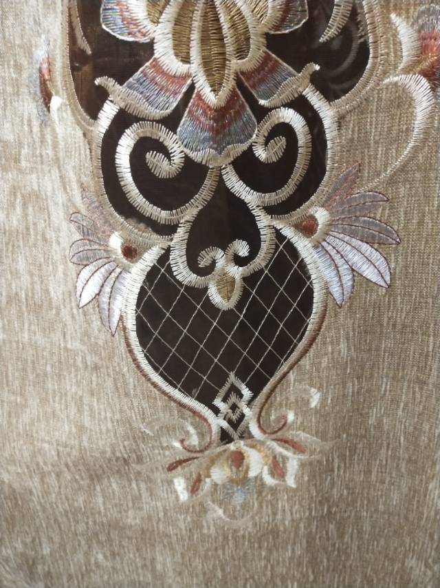 High-end Sherry European-style hollowed-out embroidered curtains details Picture