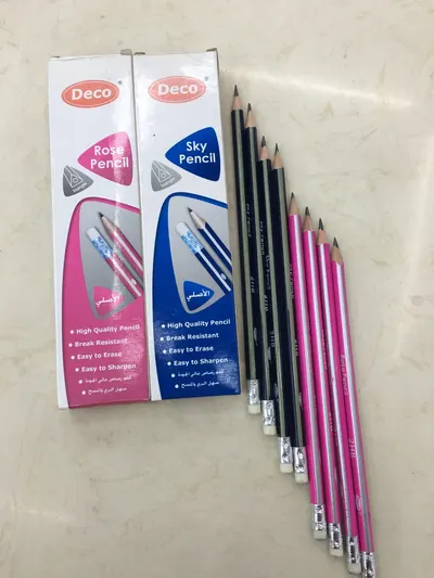 Pencil Red Basswood Elementary School Writing Pencil Leather Pencil Wholesale Custom Drawn Strip Two Colors 553
