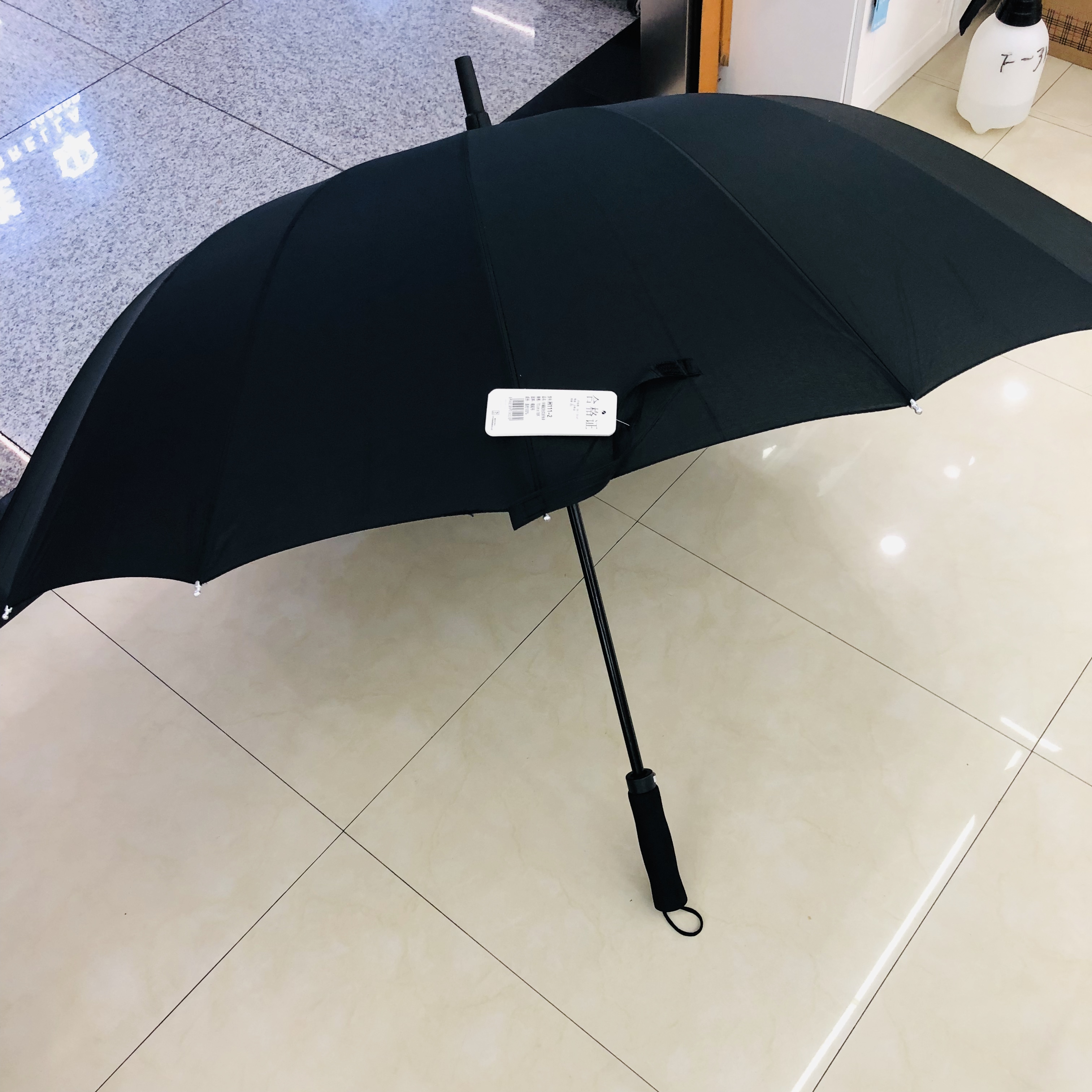 Yiwu Good Goods Long Umbrella Business Umbrella Custom Increase Wind Weather Umbrella Solid Color Manual Golf Umbrella Touch Cloth