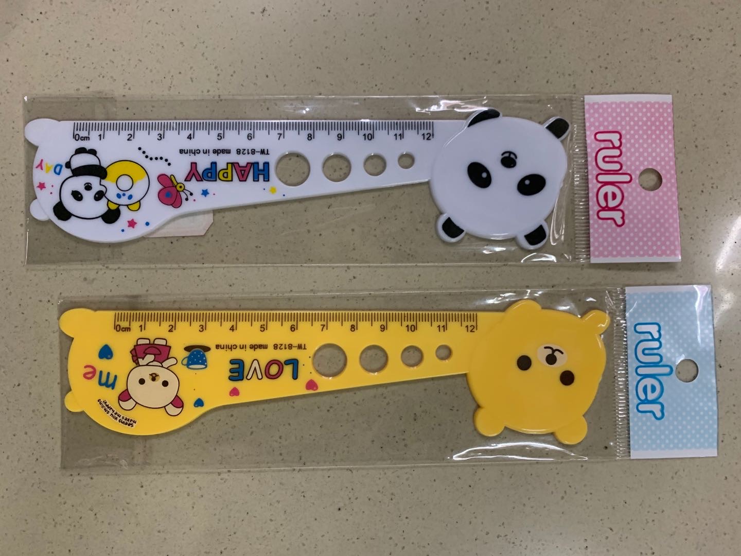 动物创意尺子套装学生文具测量直尺可爱卡通