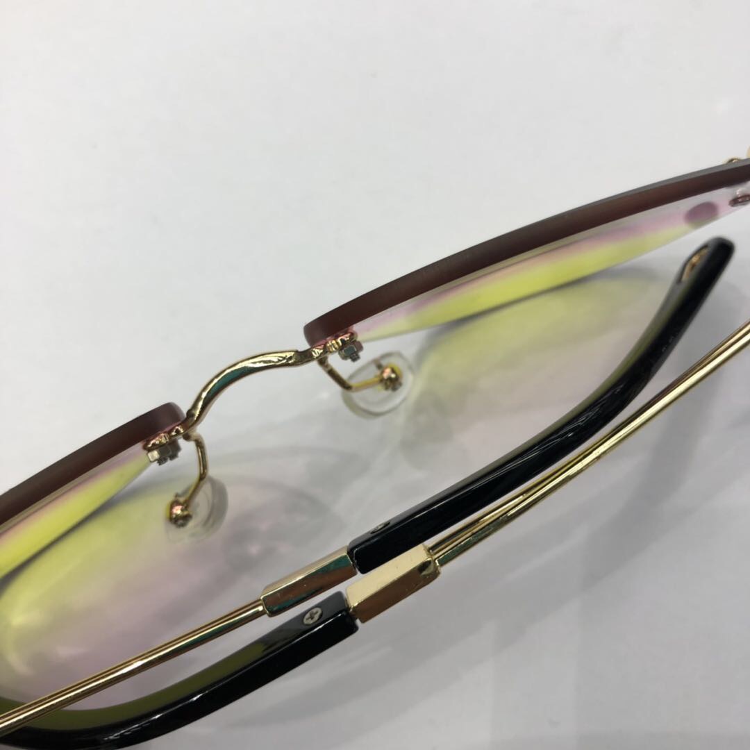New spring and summer personalized color gradient sunglasses details Picture