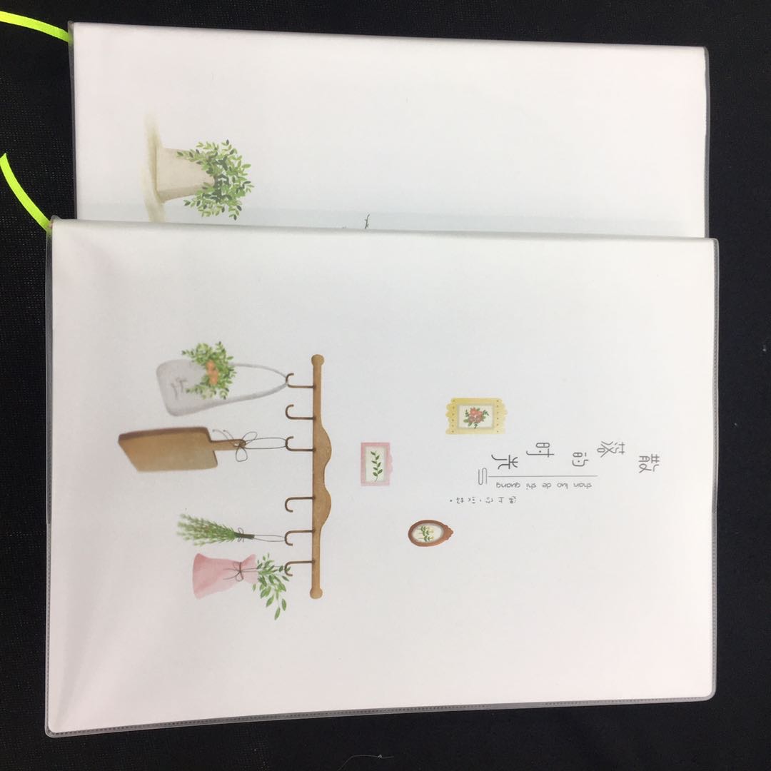 PT-1979散落的时光皮套记事本清新图案16K笔记本