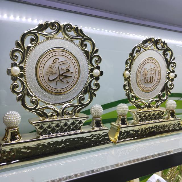 电镀陶瓷雕花摆件圆形金色文字客厅装饰摆件创意玄关柜摆件工艺品图