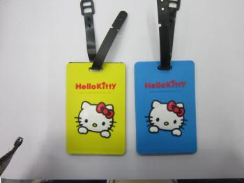Environmentally Friendly Non-Toxic Pvc Rubber Cartoon Cute Luggage Tag Specification drawing