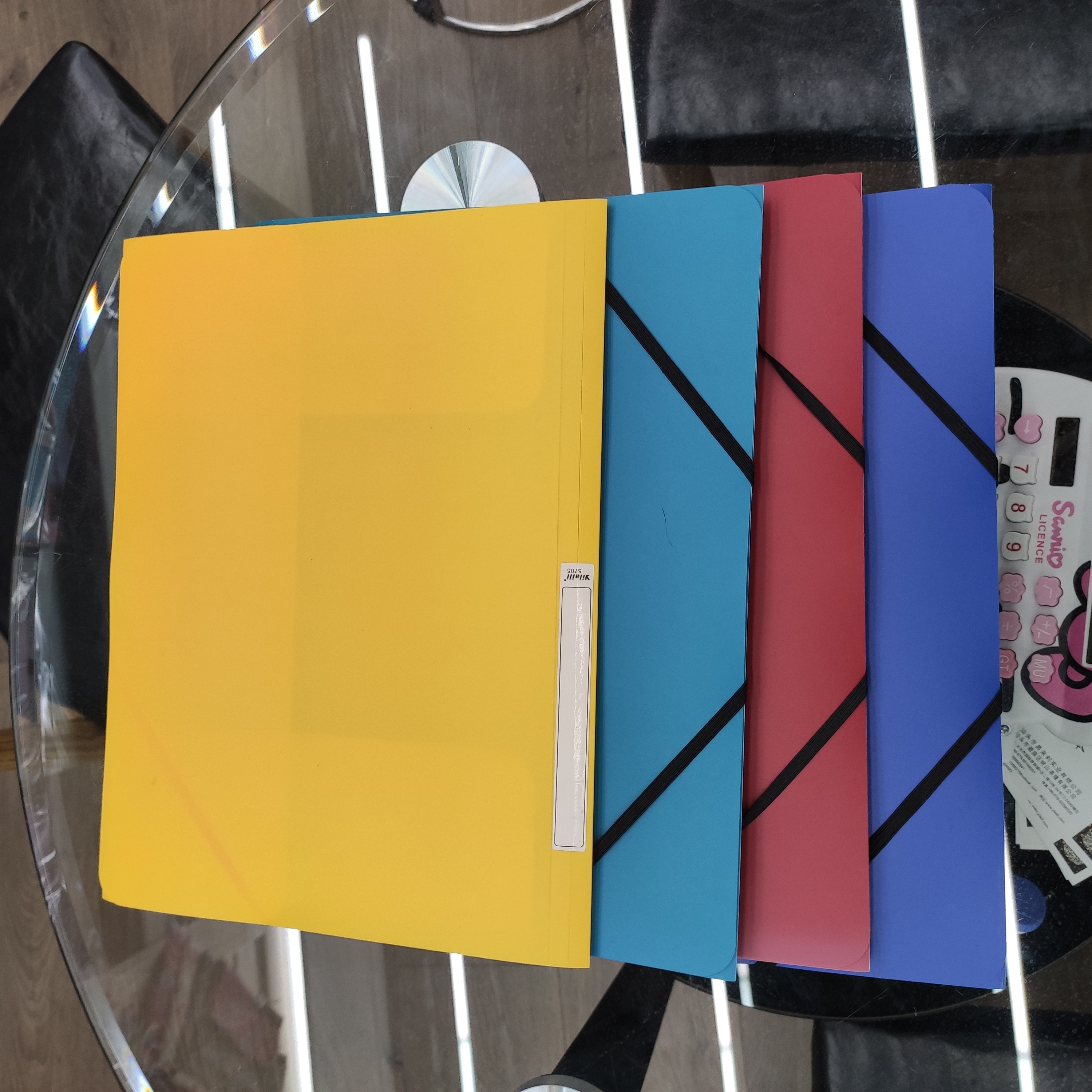 A4 Office Folder Storage Bag Student Test Paper Organizer Index Booklet With Tie String details Picture