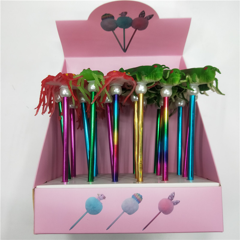 Insect Cute Cartoon Creative Ballpoint Pen Small Fresh Signature Pen Student Supplies Specification drawing