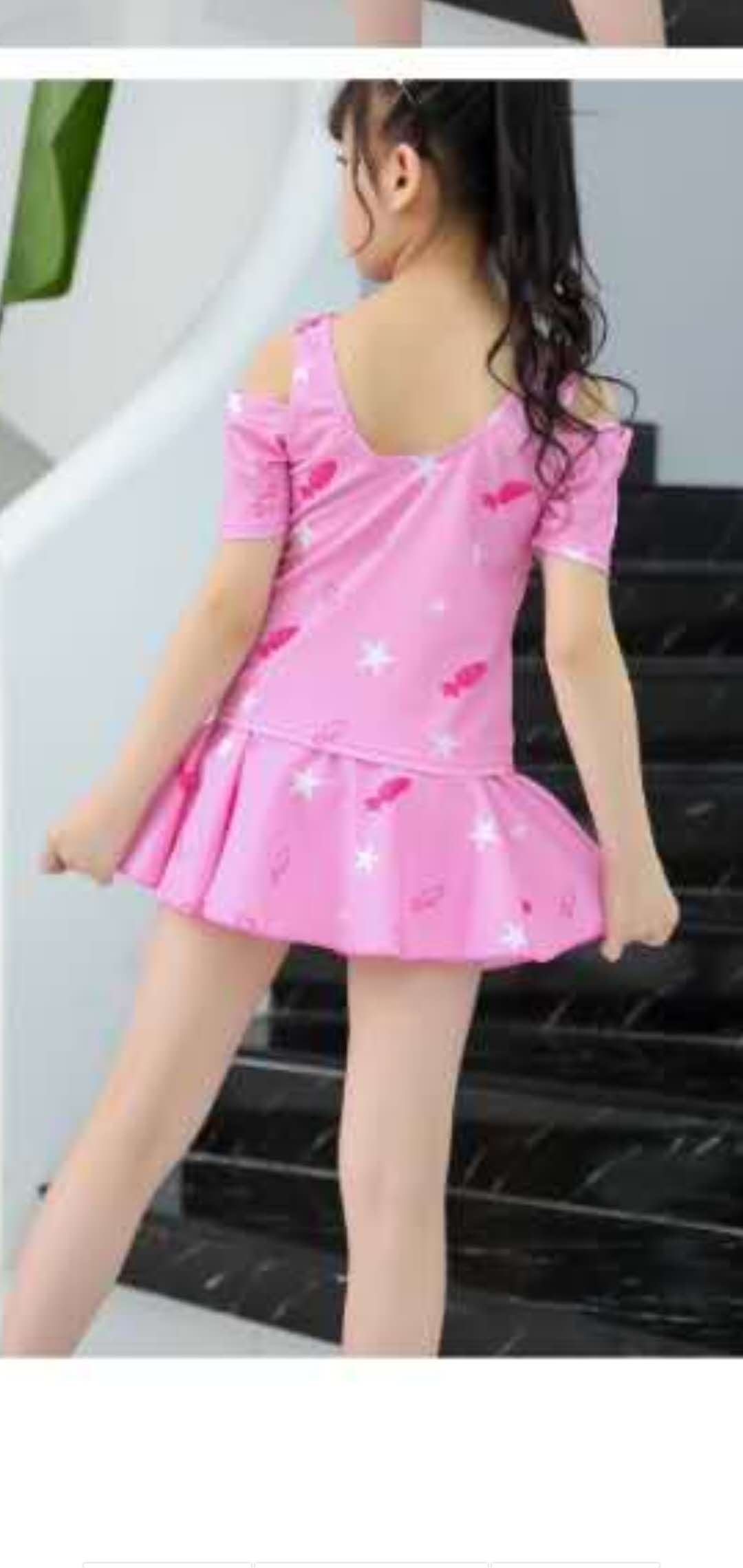 Model 2003 Student Style Milk Silk Fabric Red Swimsuit Specification drawing