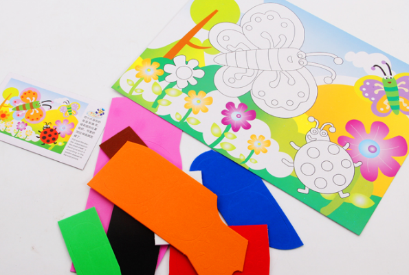 Huangcheng Stationery Office Culture Learning Stationery Stickers Eva Three-Dimensional Stickers Children Handmade Materials Package Kindergarten Diy Creative Educational Toys 3D Paste Paper details Picture