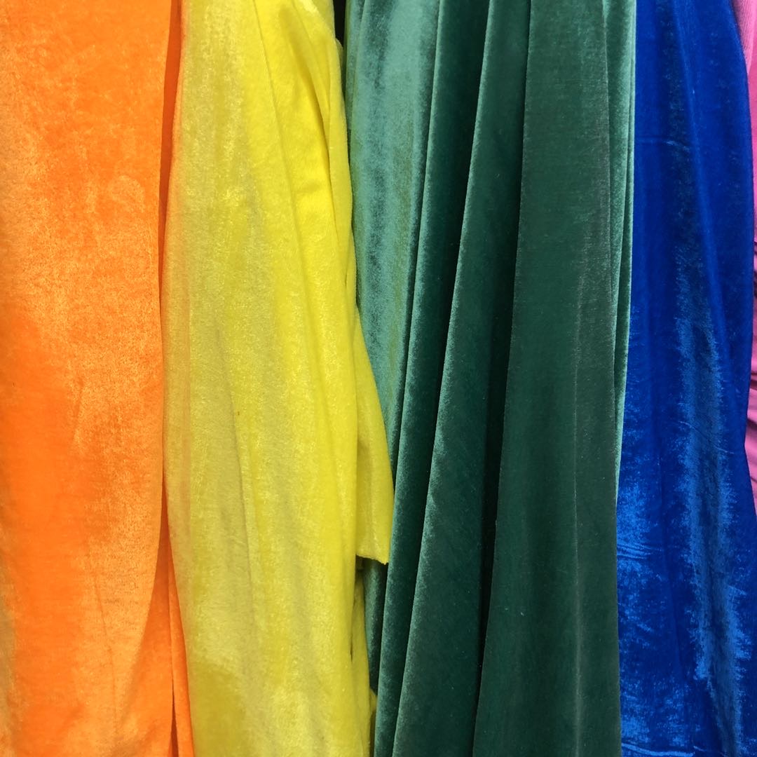 Factory direct sales of solid single-color velvet and fine velvet textured fabric. New products of the season available for wholesale or retail