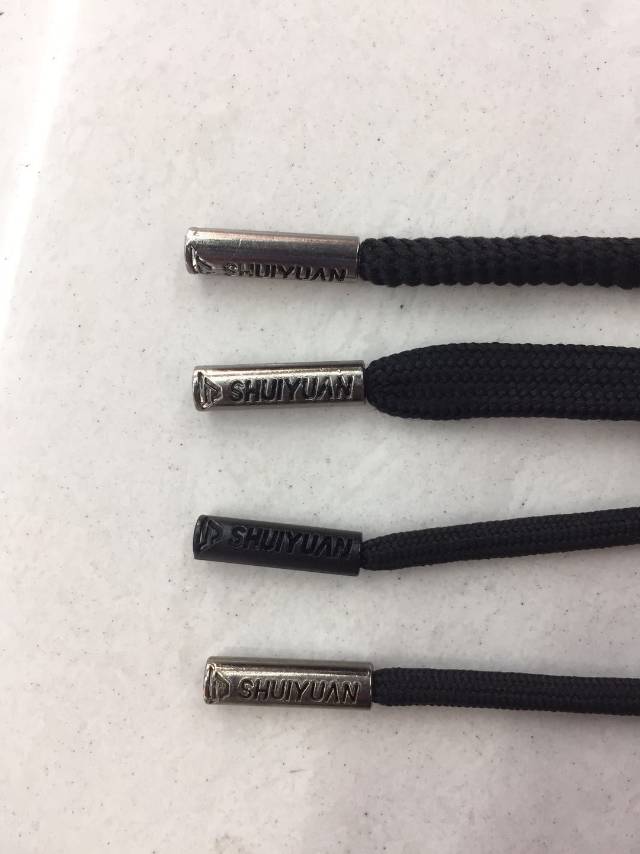 Waist rope, drawstring, long carat, gun color, black, silver and white, textile rope, clothing rope, large stock of clothing rope Specification image