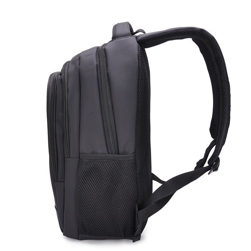 Business Computer Bag Waterproof Oxford Backpack Student Satchel Night Reflective Strip Travel Bag Laminated Zipper Bag Specification drawing
