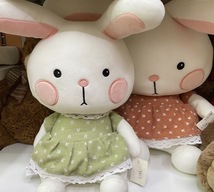 涤纶35厘米兔子毛绒玩具送小孩子女生玩具家居装饰品