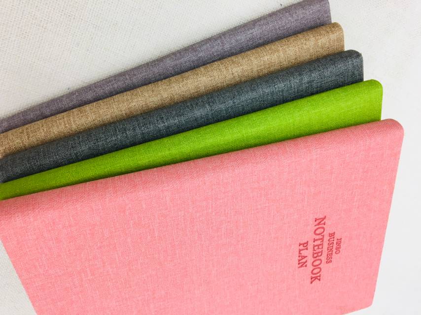 A5 Artistic exquisite and simple college students wear - resistant leather - based girl heart color notebook thumbnail