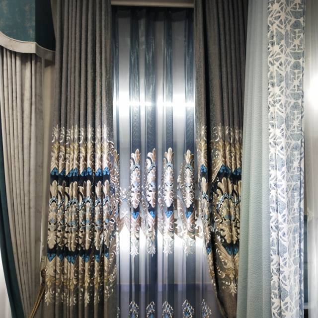 Sherry hollowed-out embroidered curtains