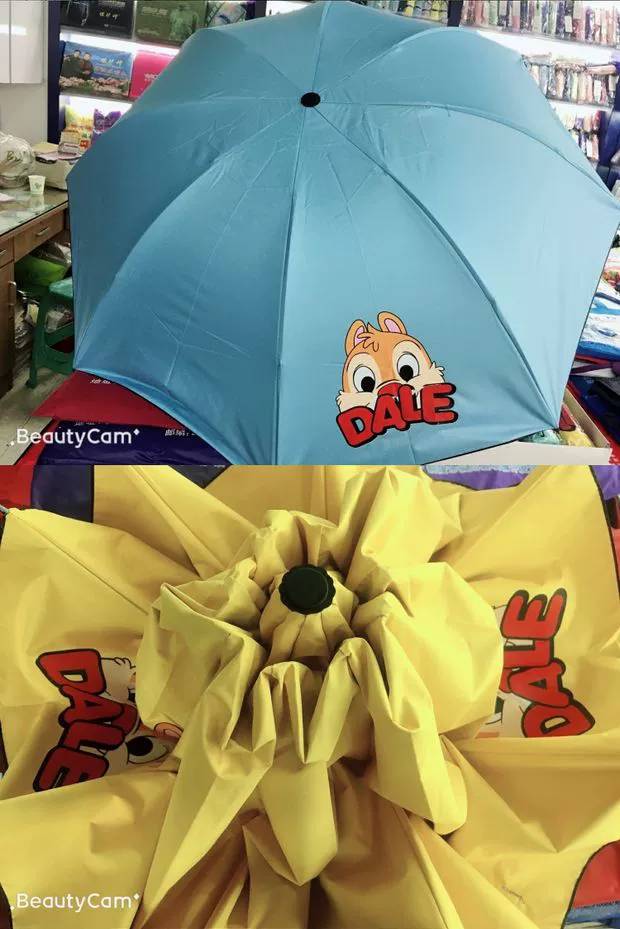 简约日系小清新纯色晴雨两用遮阳伞黑胶防紫外线折叠伞防风雨伞女