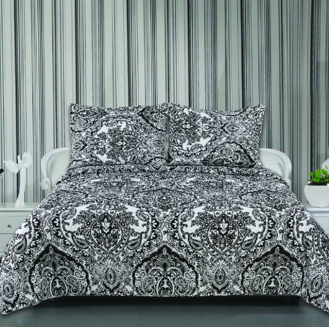Quilted European, American And Korean Style Cover Sheet Three-Piece Set details Picture