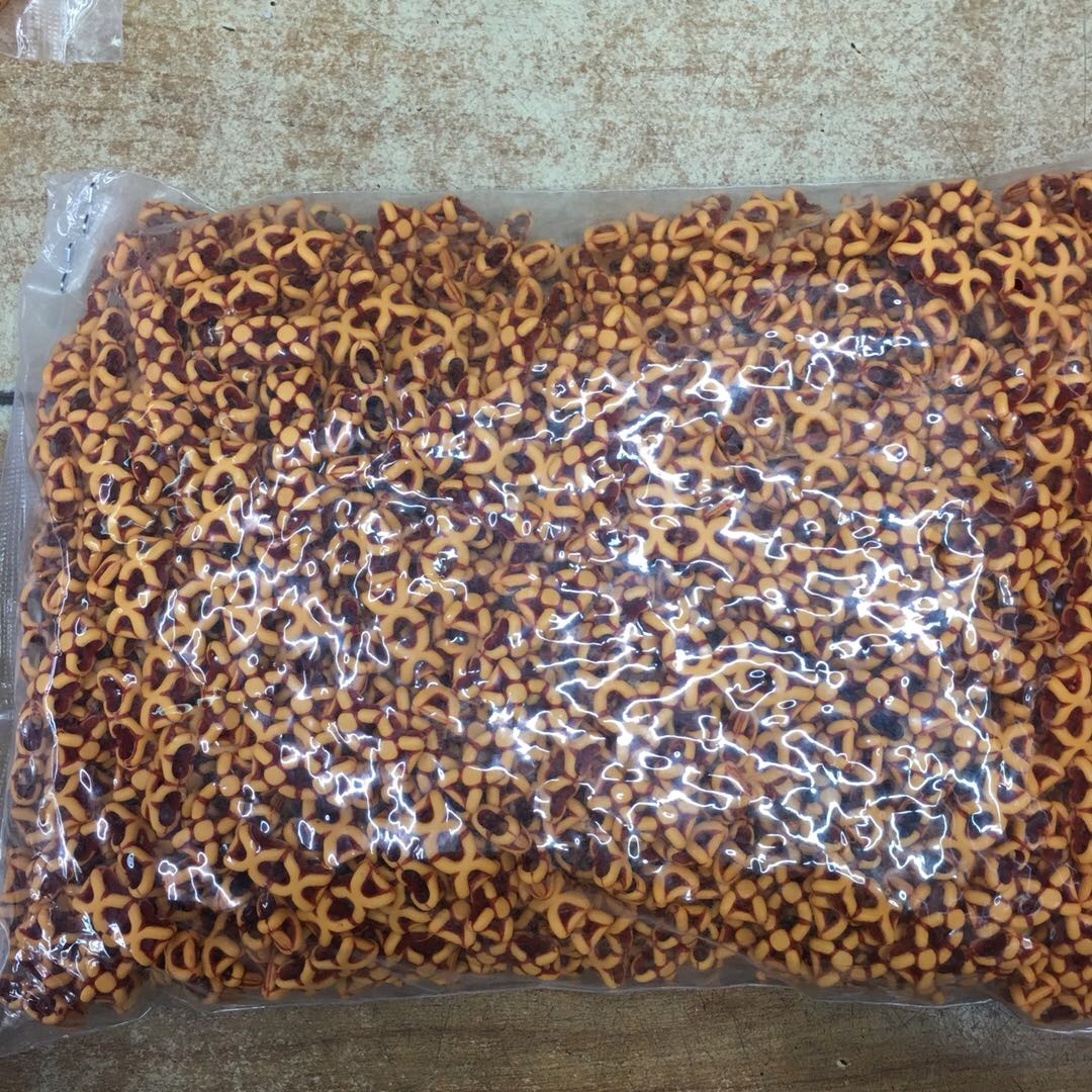 厂家直销亚克力仿木色蝴蝶结手饰配件