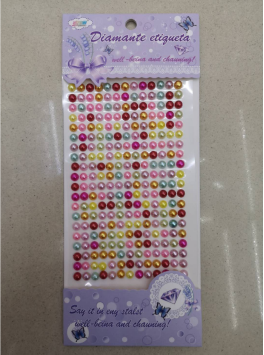 佳美纸品创意工艺贴纸卡通亚克力钻石贴AB彩珍珠贴魔法棒钻石贴花细节图