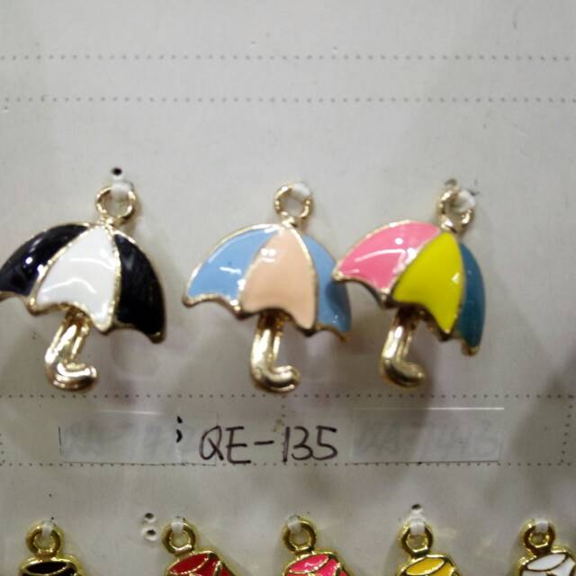 Japan and South Korea small fresh alloy drip oil small umbrella accessories thumbnail