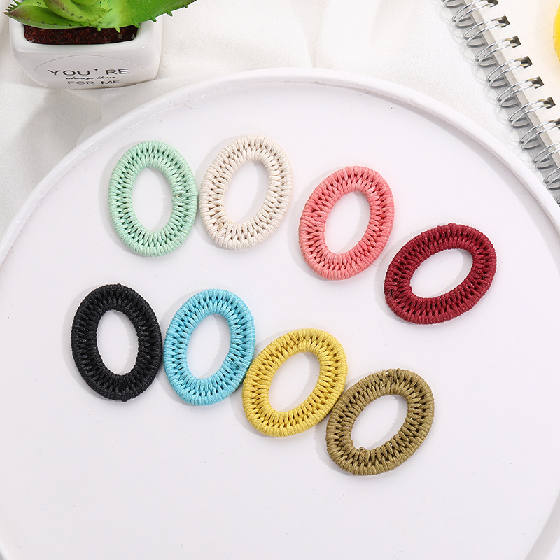 Hand-woven wax rope drops geometric multilateral fashion personality accessories manufacturers direct semi-finished products thumbnail