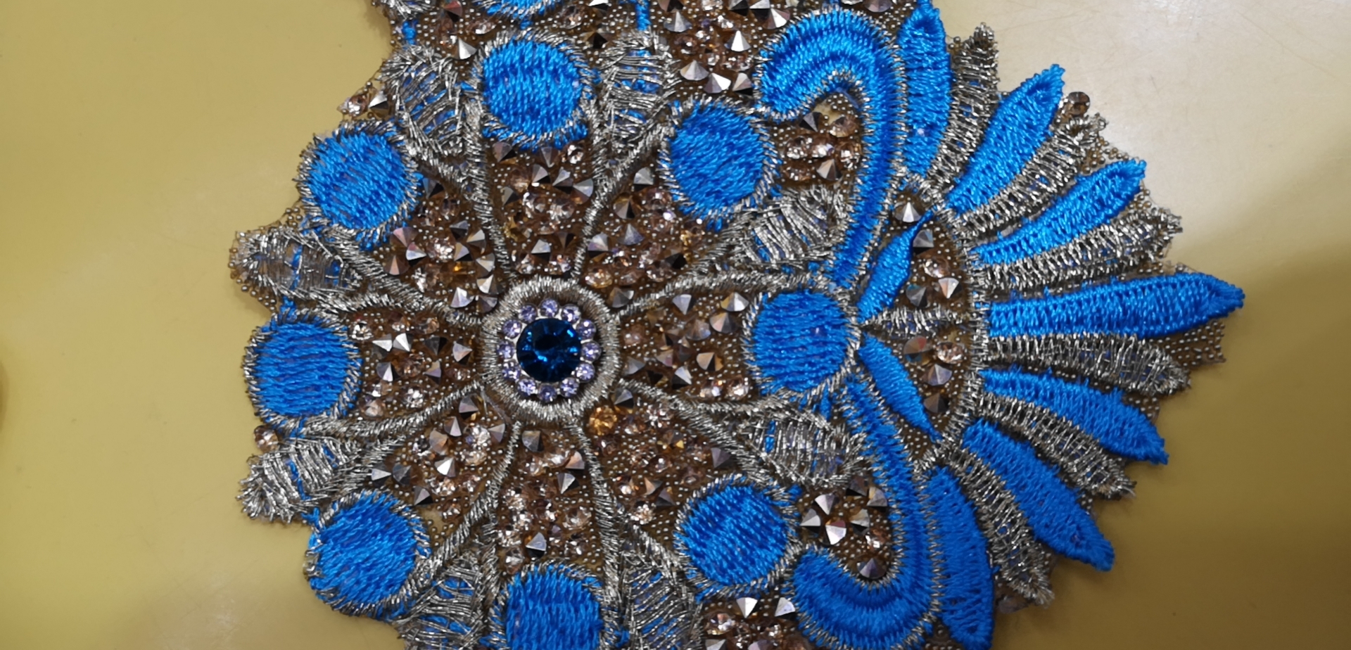 Embroidery Applique Clothing Accessories Antique Style Diy Decorative Patch Applique Size Pattern All Matching Hot Flower Embroidery Sheet details Picture