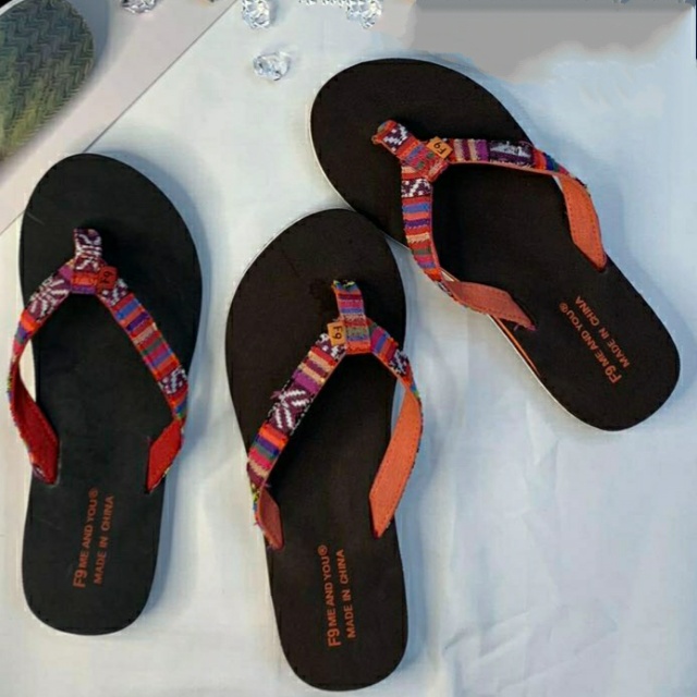 Women's shoes, flip-flops, ethnic-style woven belt women's flip-flops, casual slippers, anti-slip and comfortable Specification image