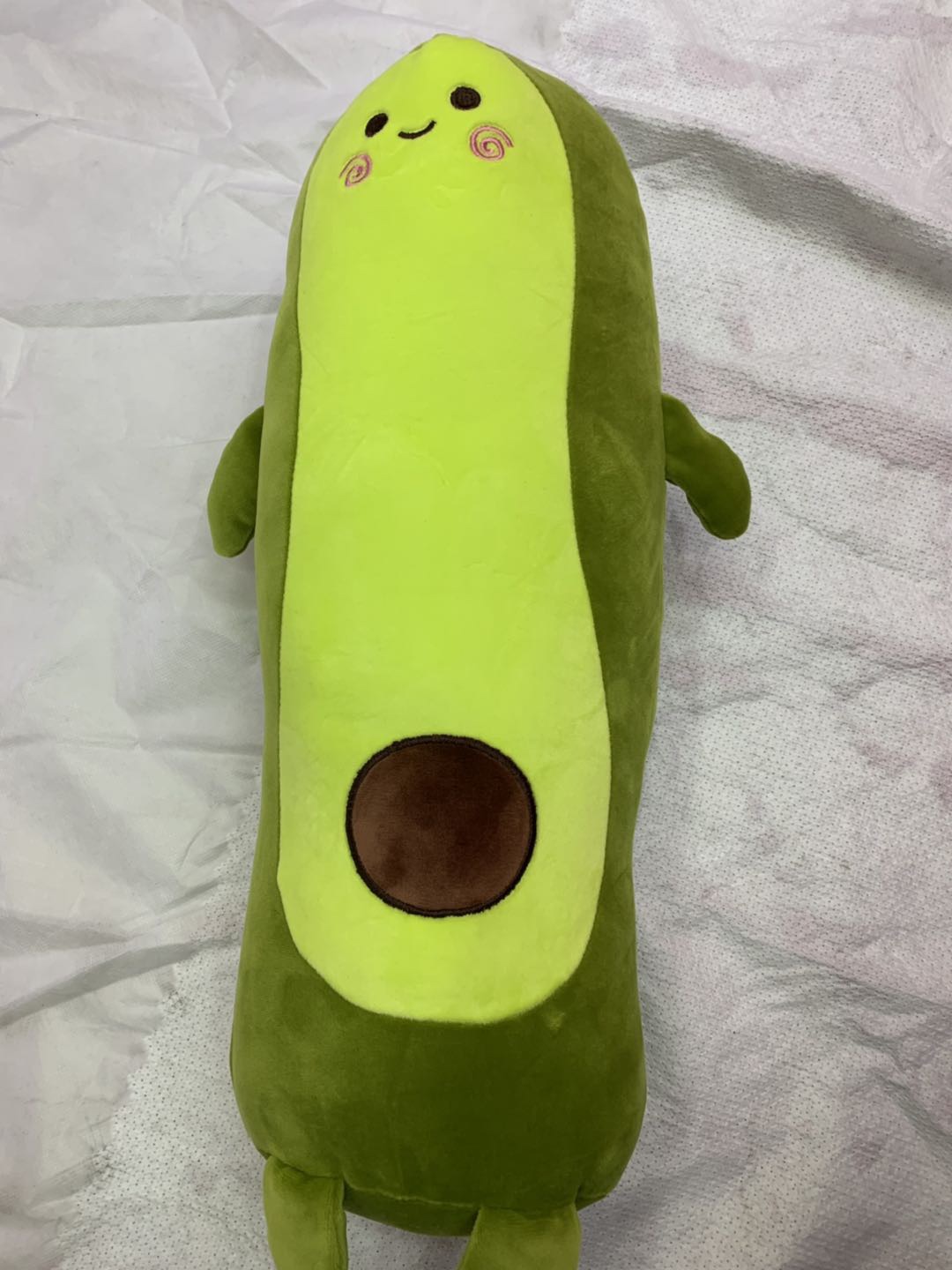 The four-sided short furry squirrel toy can be used as a pillow as a birthday gift