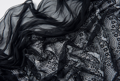 Spring and autumn women's versatile casual lace-stitched polyester scarf Specification image