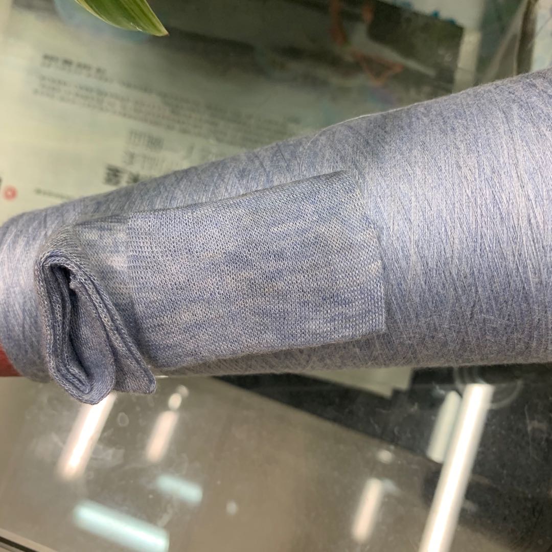 40-count white and blue cotton yarn, baby yarn, pure cotton wool, all cotton hand-woven Specification image