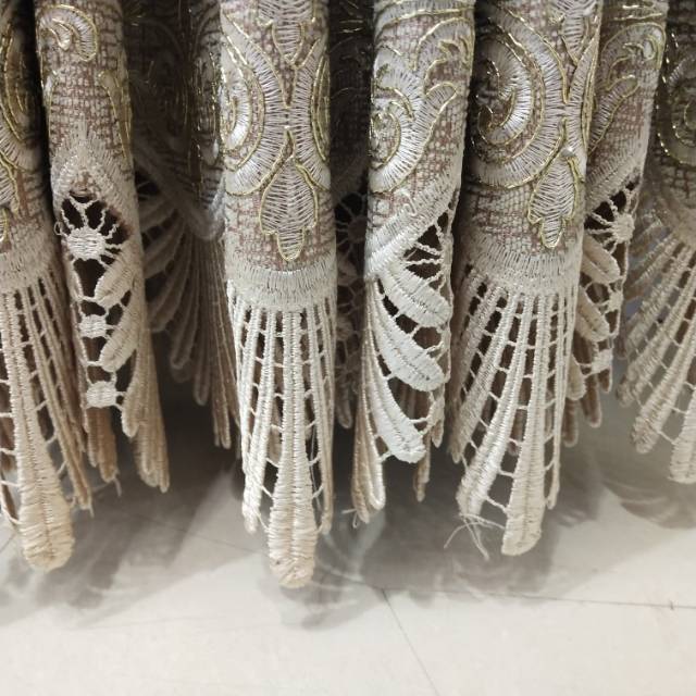 Fashionable and novel curtains for the living room and bedroom with hollowed-out embroidery by Sherry Specification image