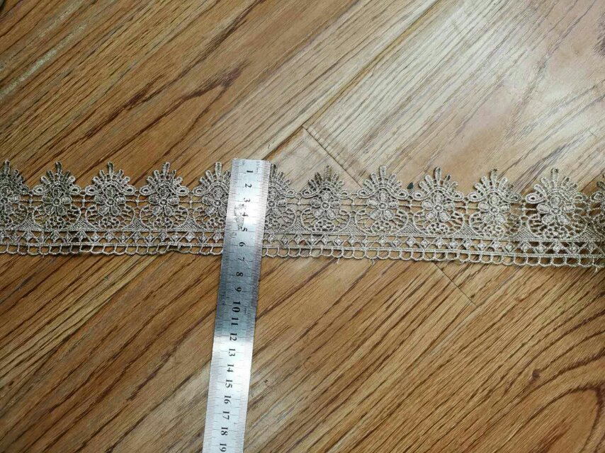 High-end Guangdong embroidery skirt hem lace water-soluble clothing accessories gauze skirt lace Specification image