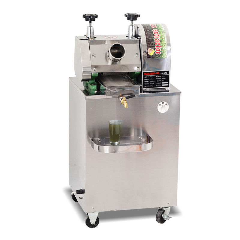 浩博甘蔗机商用甘蔗榨汁机器不锈钢全自动电动商用甘蔗机立式台式图