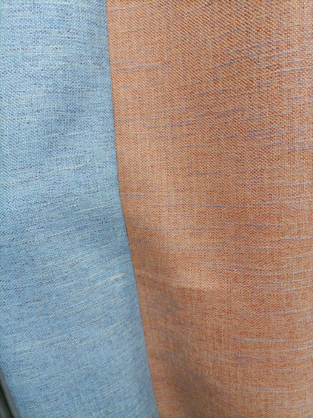 Chenille Hemp Bedroom Shading High Curtain Fabric Simple Living Room Floor-To-Ceiling Window Curtain Finished details Picture