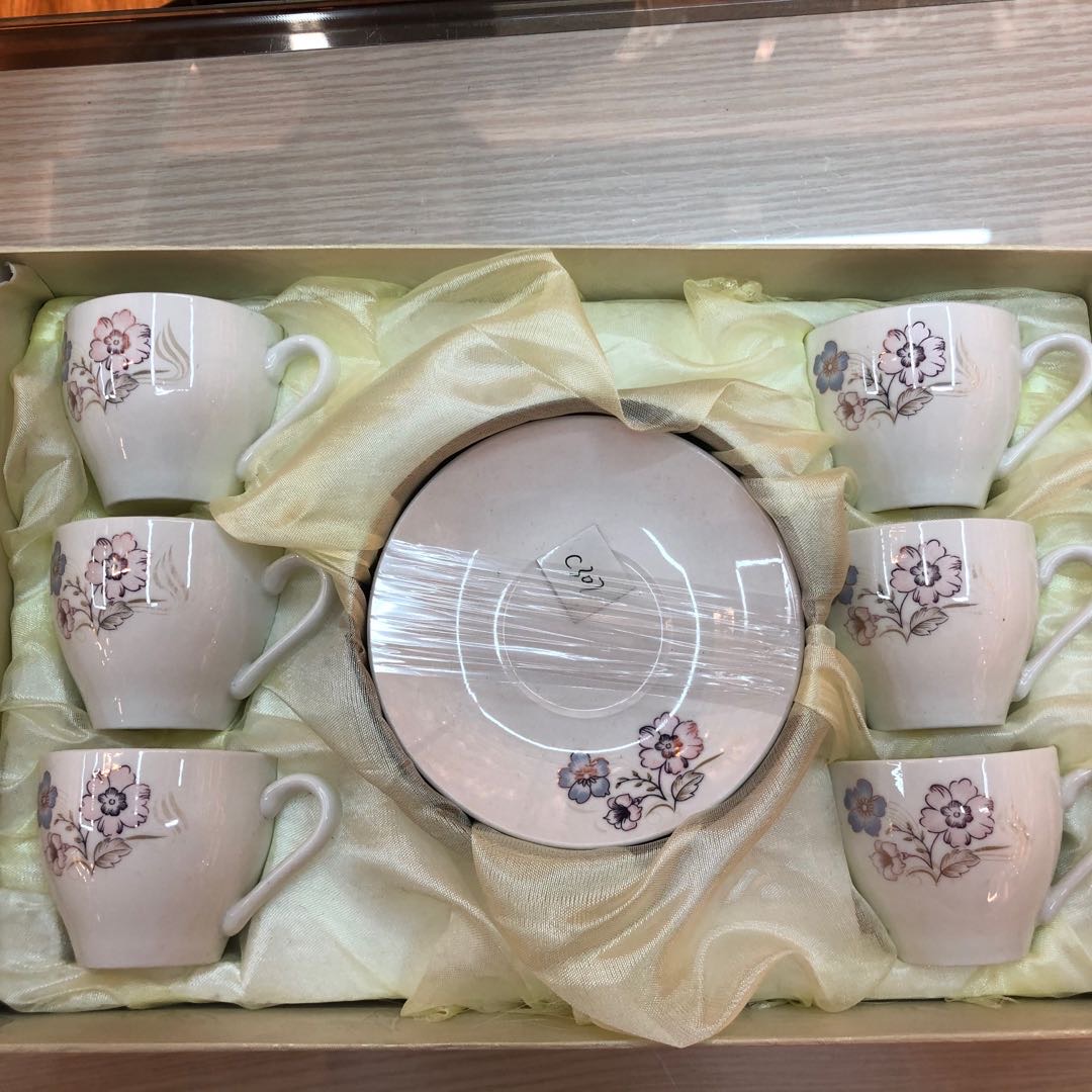 杯碟套装陶瓷杯子女茶壶杯碟创意潮流水杯家用咖啡杯