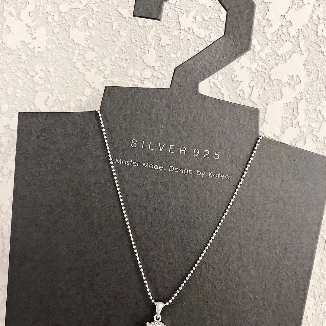 The minimalist series of Japanese and Korean pendants, pure silver necklaces, are fashionable and versatile, and super sweet and ethereal accessories for ladies Specification image