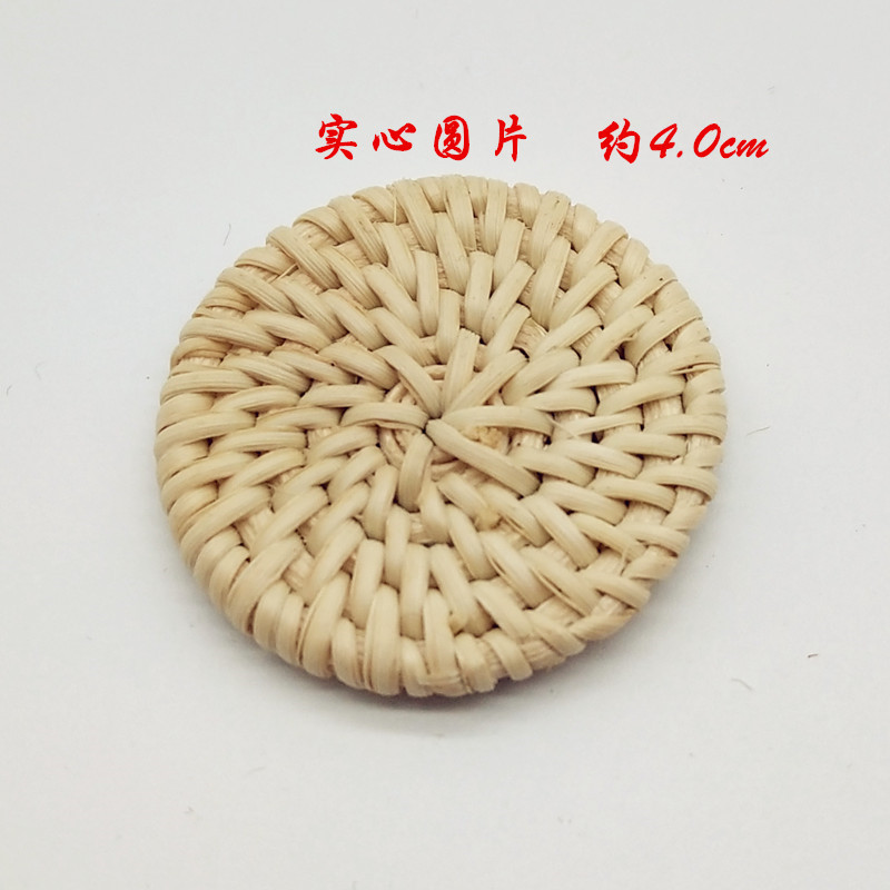 DIY handmade materials rattan earrings pendant straw ornaments bamboo accessories thumbnail