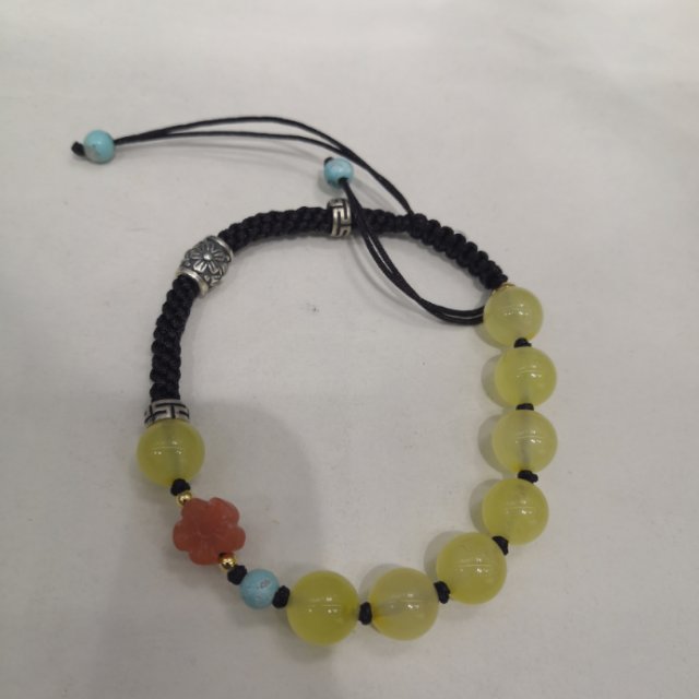 Jadeite bracelet color chain classic versatile bracelet retro birthday gift color chain thumbnail