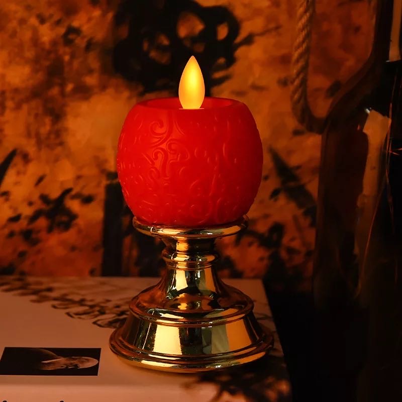 苹果led电子仿真蜡烛灯 浪漫充电蜡烛婚礼路引摆件酒店生日店庆装饰品图
