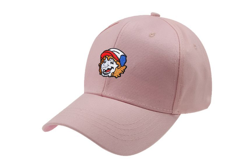 Pink Character Girl Embroidered Baseball Cap Neutral Summer Cap Cap Wholesale